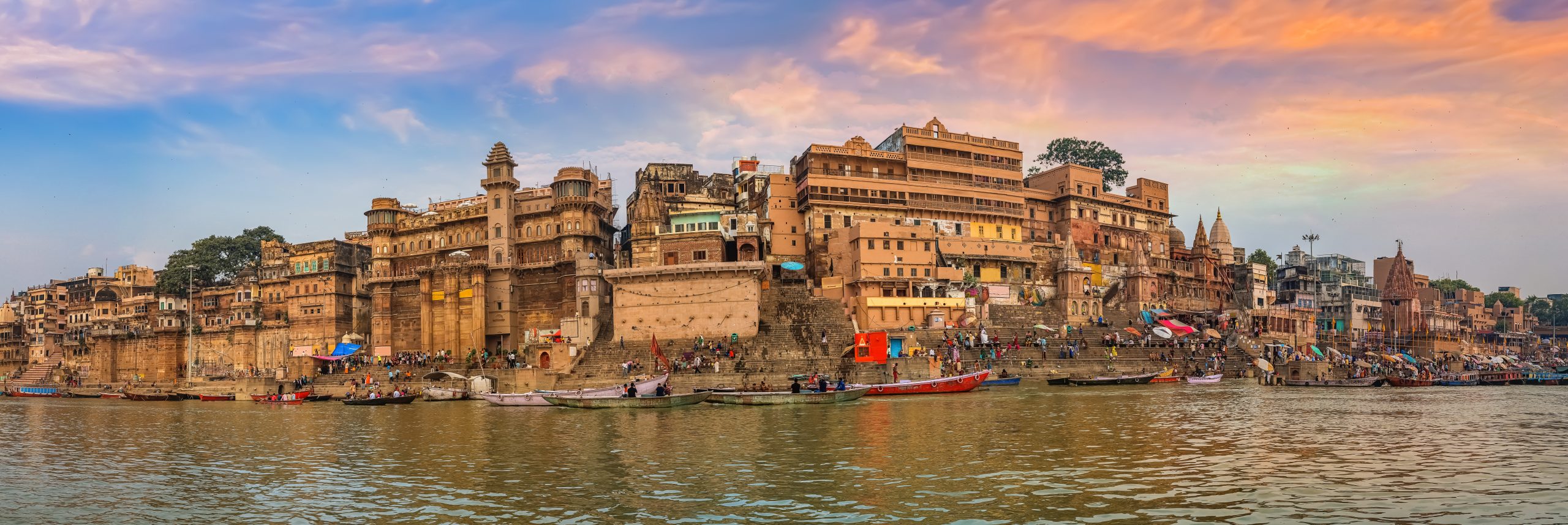 kashi varanasi all ghats full view